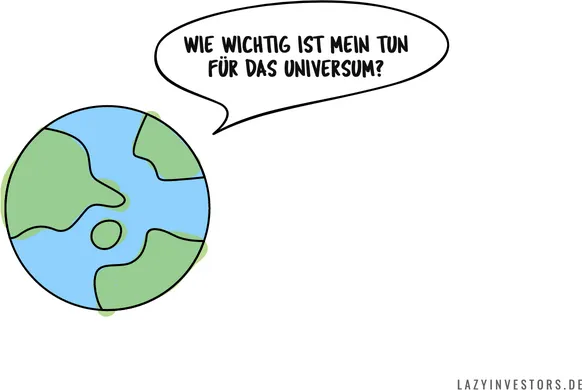 Die Erde stellt die kosmische Frage