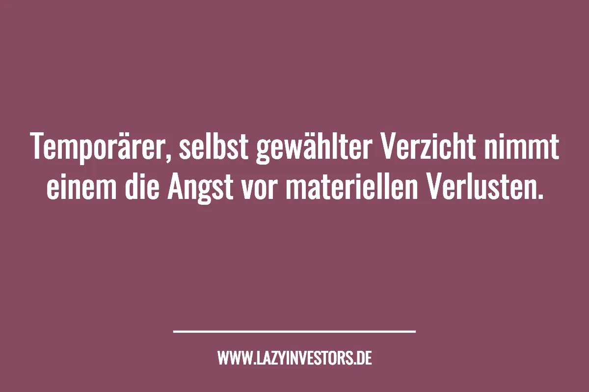 temporärer Verzicht