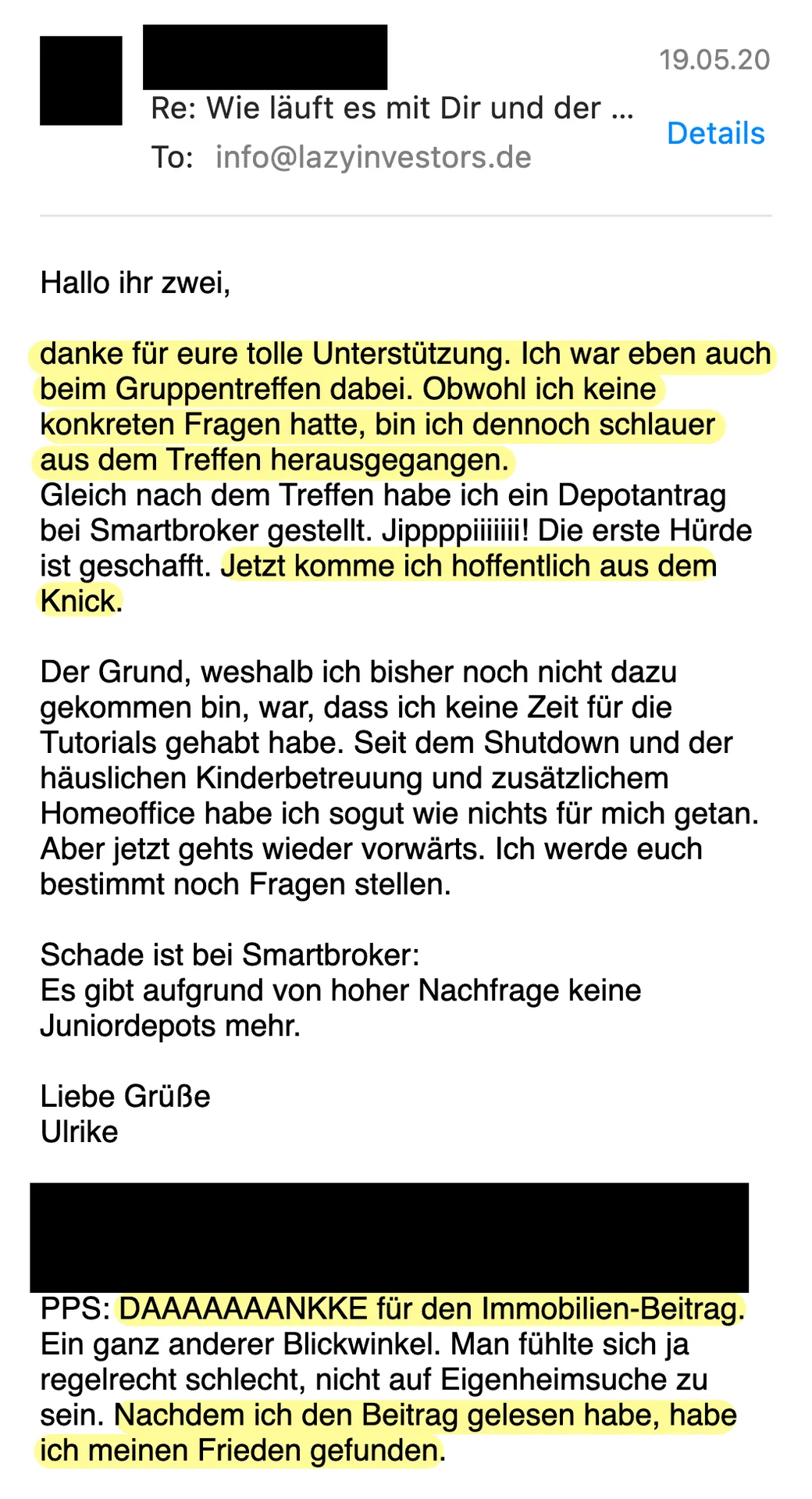 Erfahrungsbericht vom 20.05.2019
