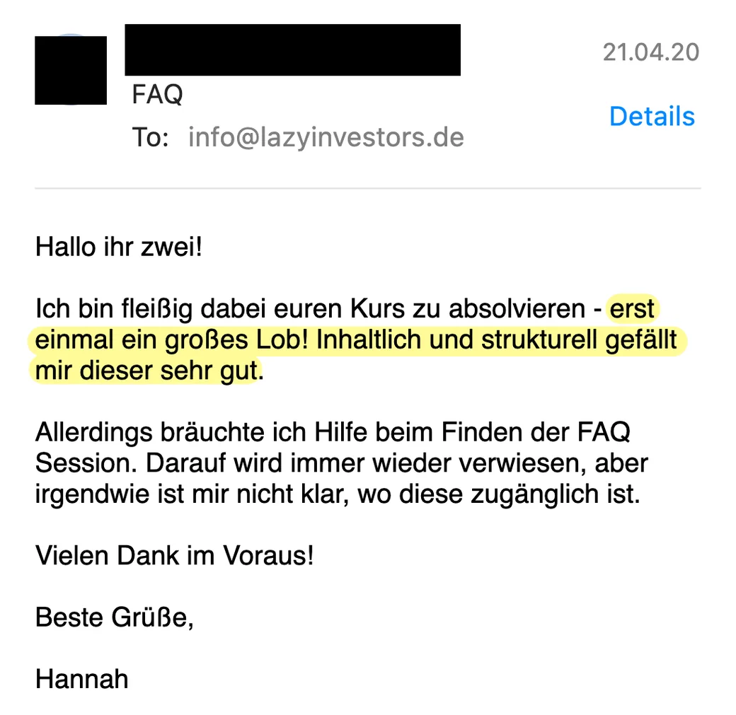 Erfahrungsbericht vom 21.04.2020