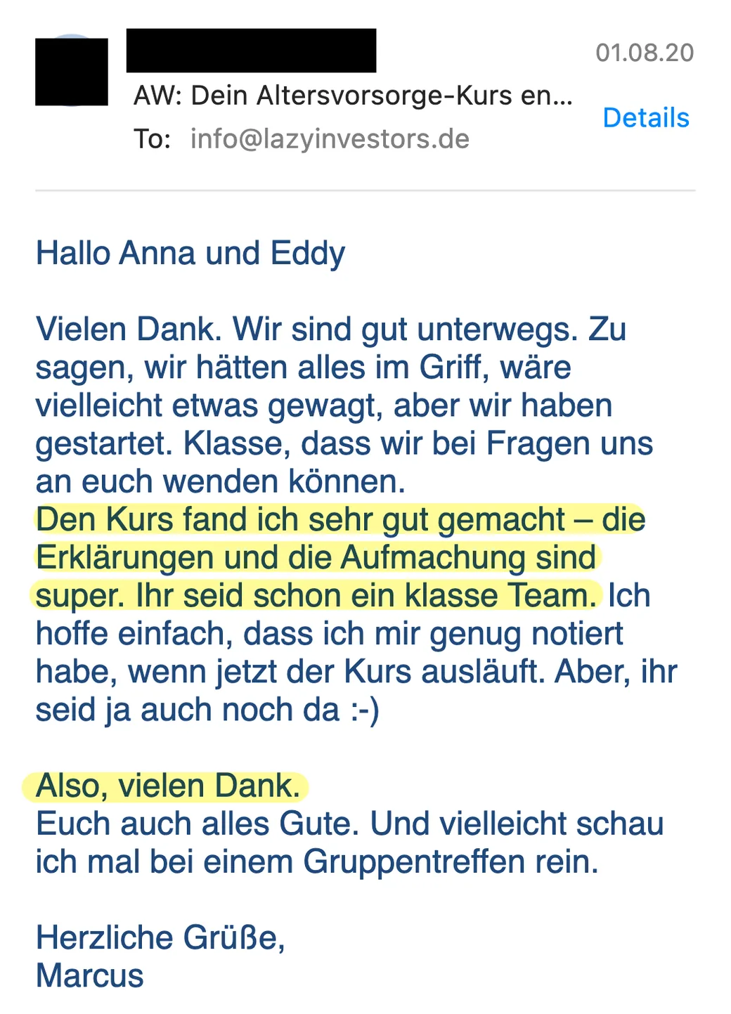 Erfahrungsbericht vom 01.08.2020