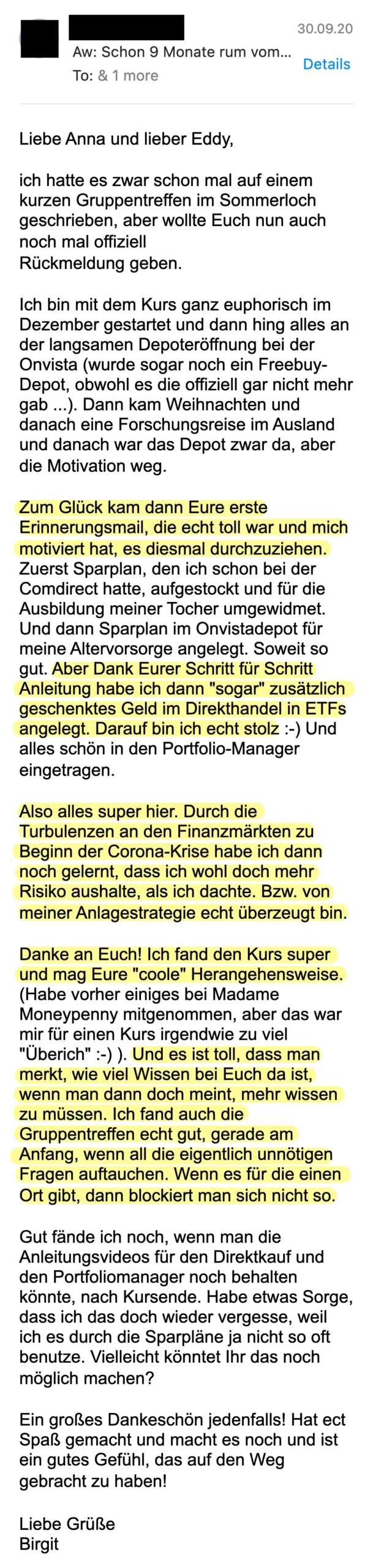 Erfahrungsbericht vom 30.09.2020