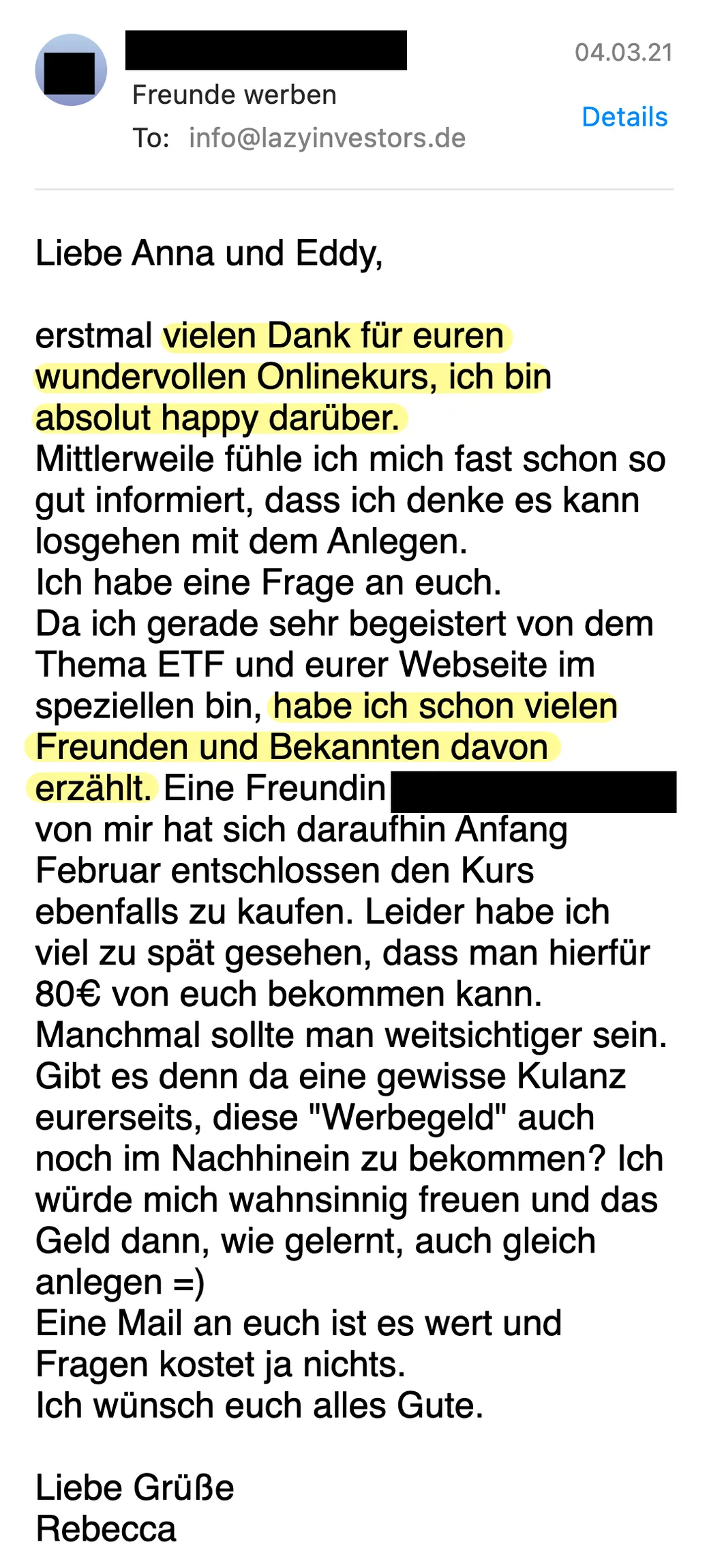 Erfahrungsbericht vom 04.03.2021