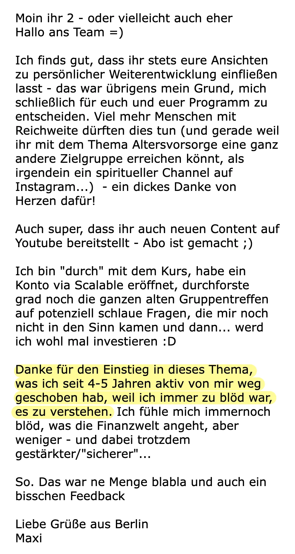 Erfahrungsbericht vom 31.05.2021