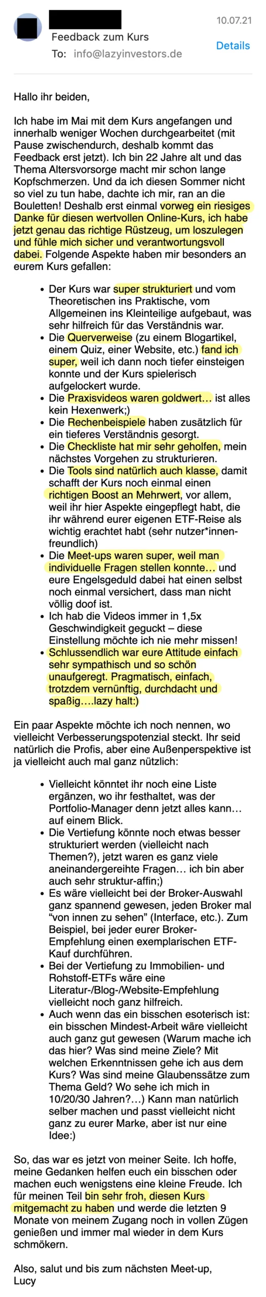 Erfahrungsbericht vom 10.07.2021