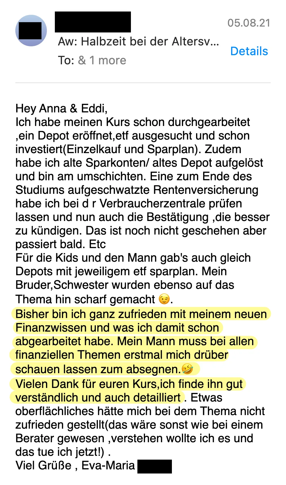 Erfahrungsbericht vom 05.08.2021