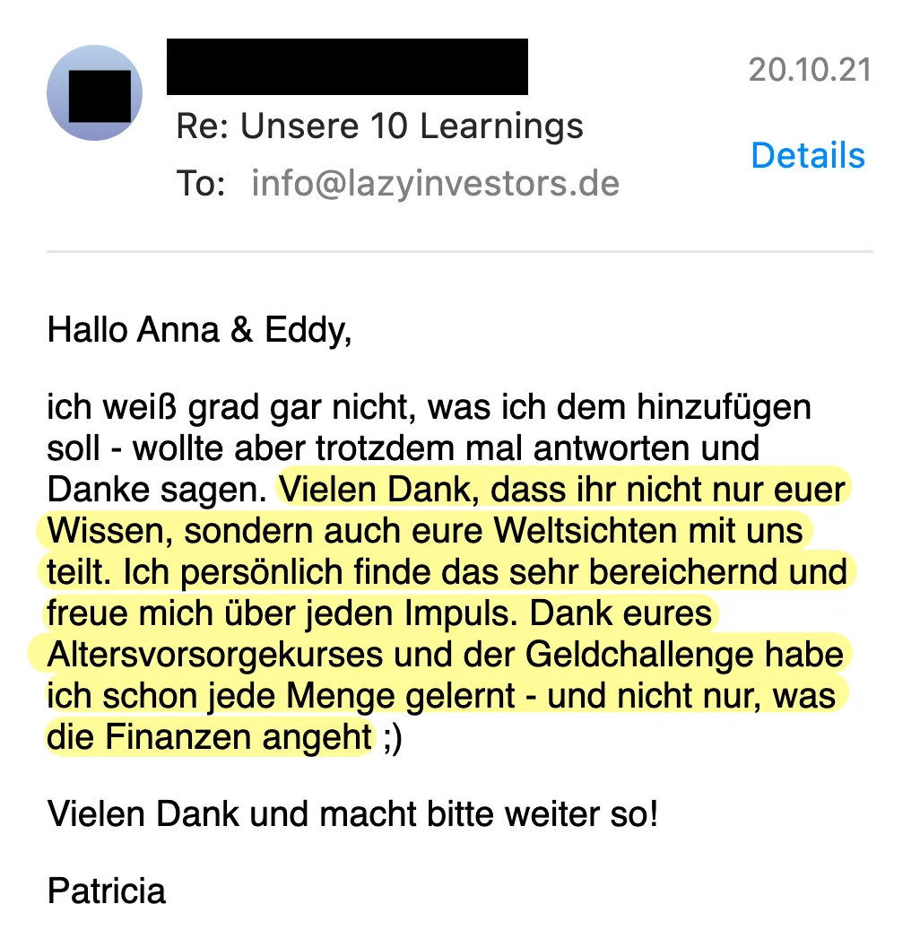 Erfahrungsbericht vom 20.10.2021