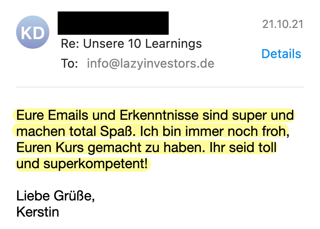Erfahrungsbericht vom 21.10.2021