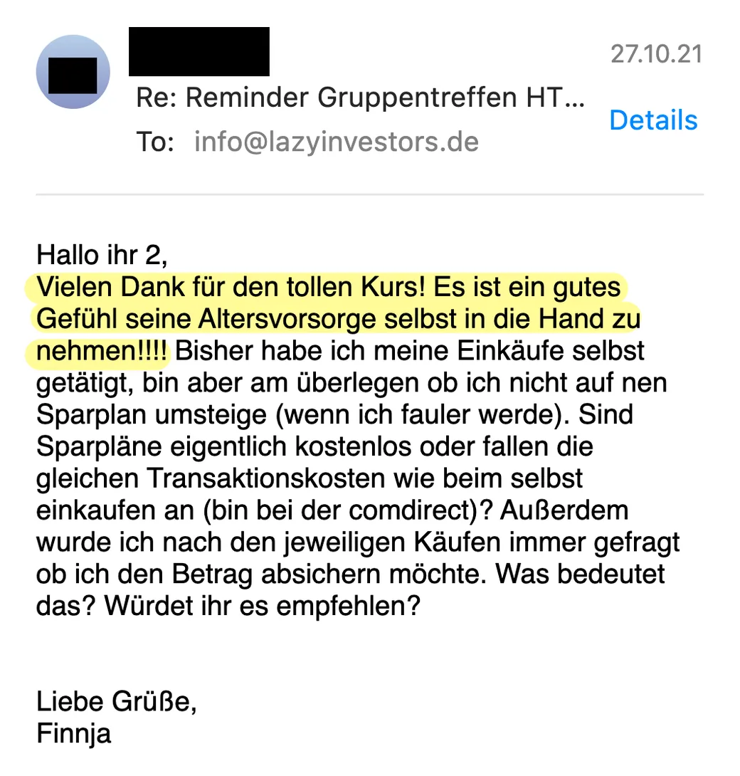Erfahrungsbericht vom 27.10.2021