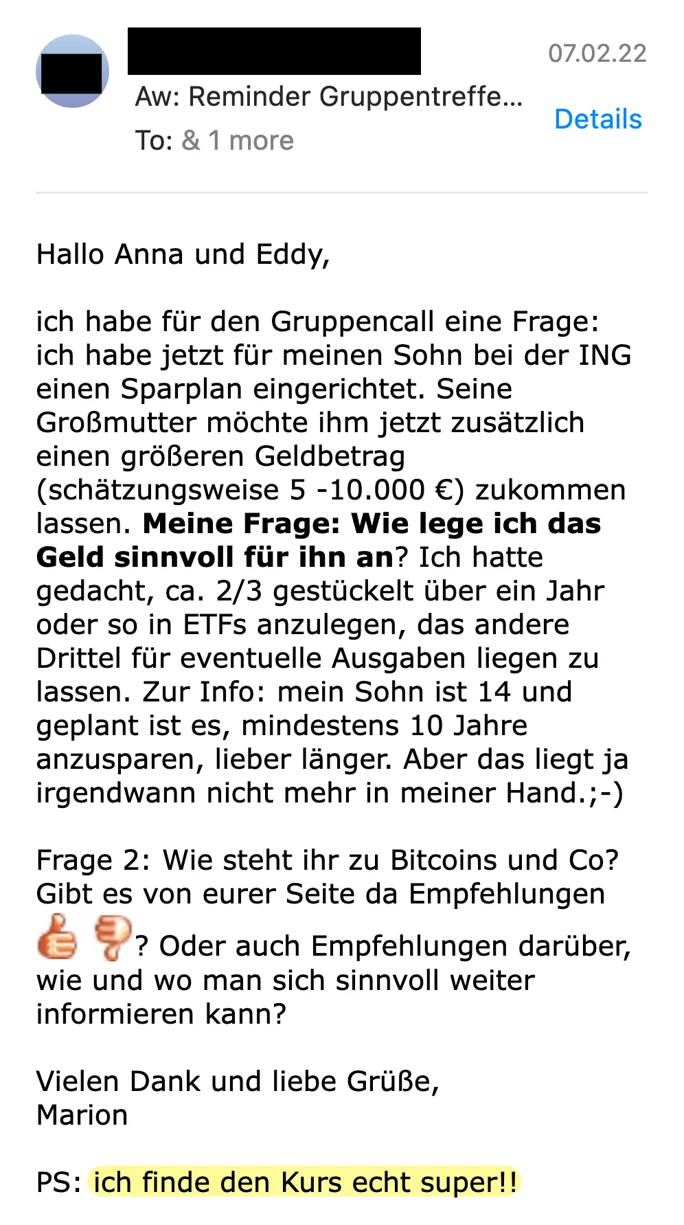Erfahrungsbericht vom 07.02.2022